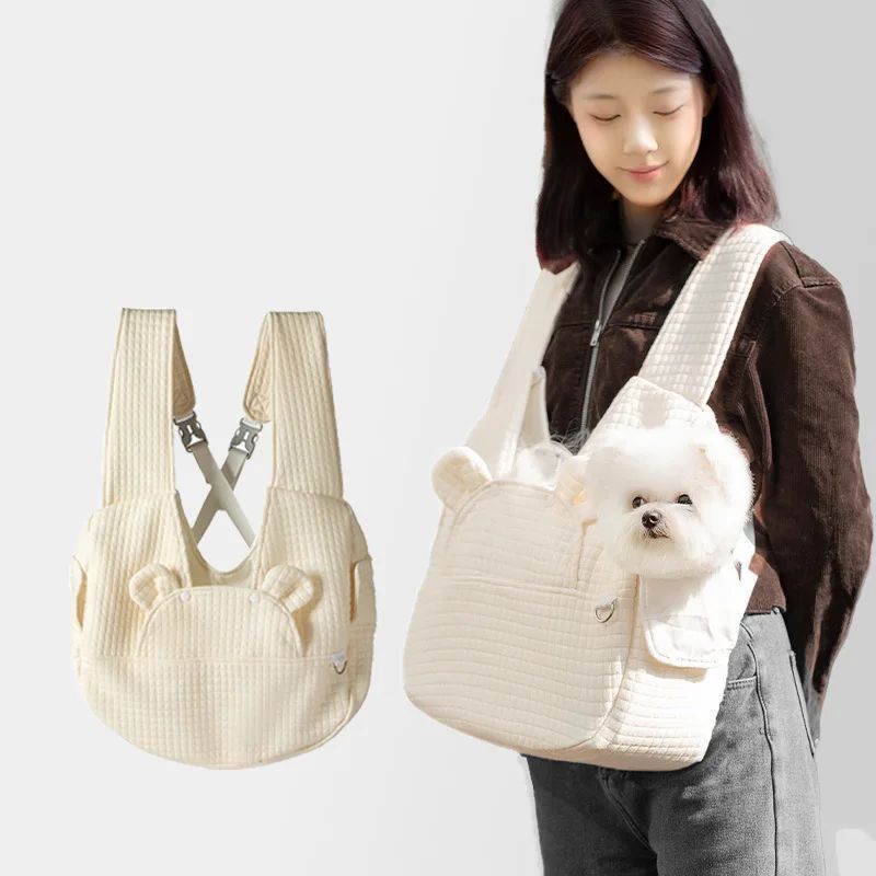 Comfortable Pet Backpack Breathable Cross-Design Travel Carrier