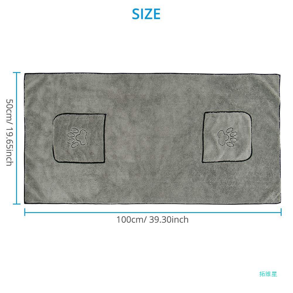 Super Absorbent Large Pet Bathrobe Soft Quick Dry Towel