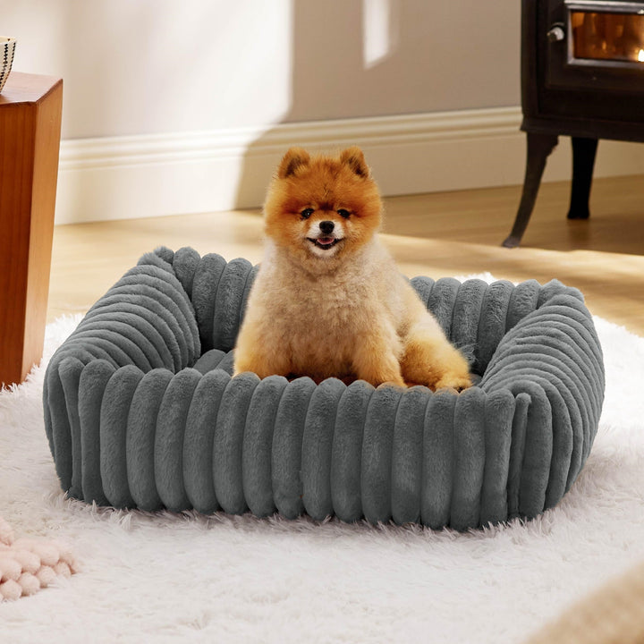 All-Season Plush Pet Bed Cozy Warm Sleeping House