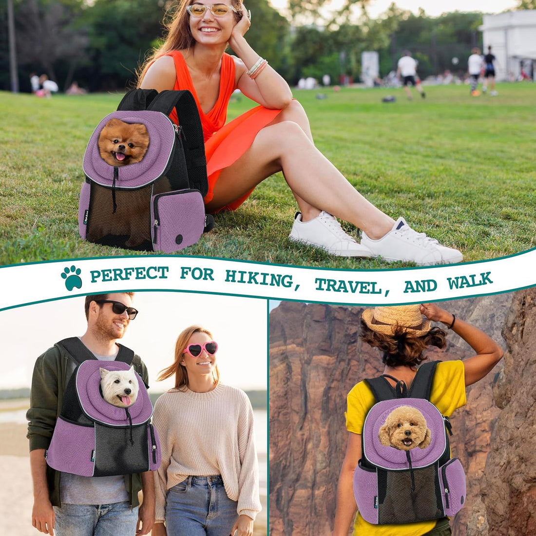Portable Pet Carrier Backpack Breathable Travel Bag