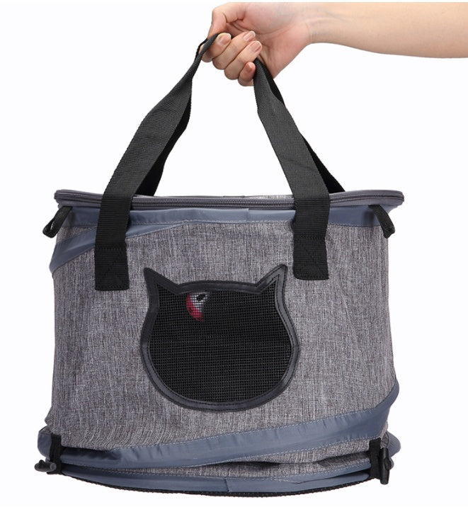 Foldable Pet Carrier Bag Portable Travel Bed and Tunnel