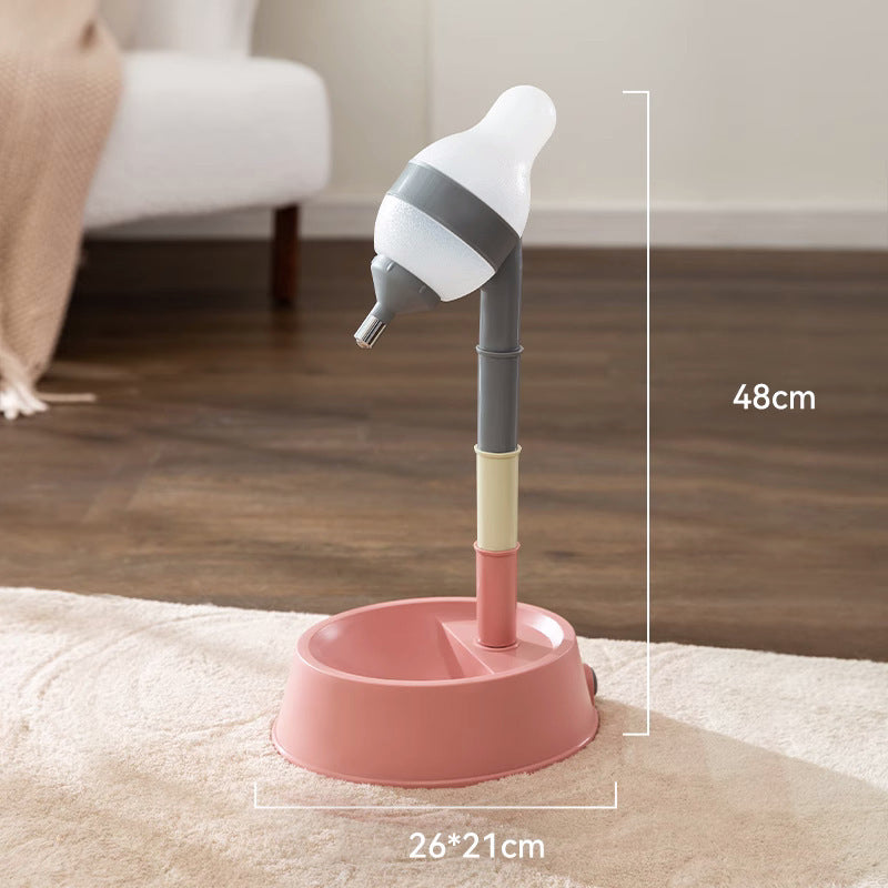 Standing Water Dispenser Adjustable Height Automatic Pet Bowl