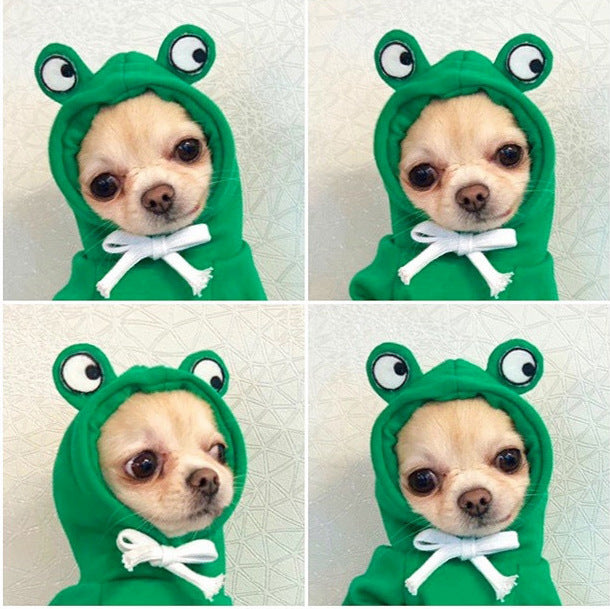 Hooded Sweater Apricot Elk Pet Clothes