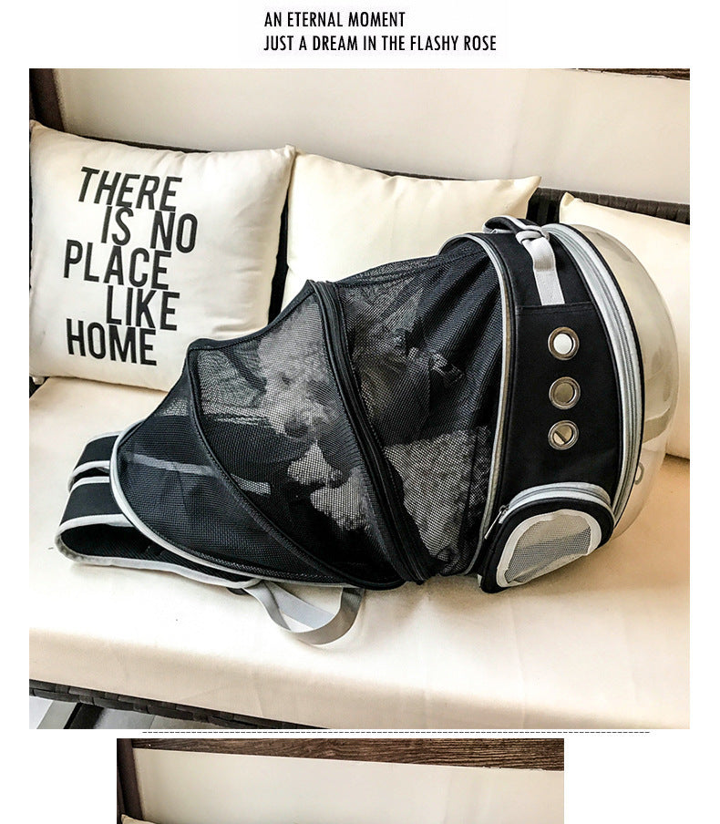 Portable Pet Backpack Carrier Bubble Space Capsule 360° View
