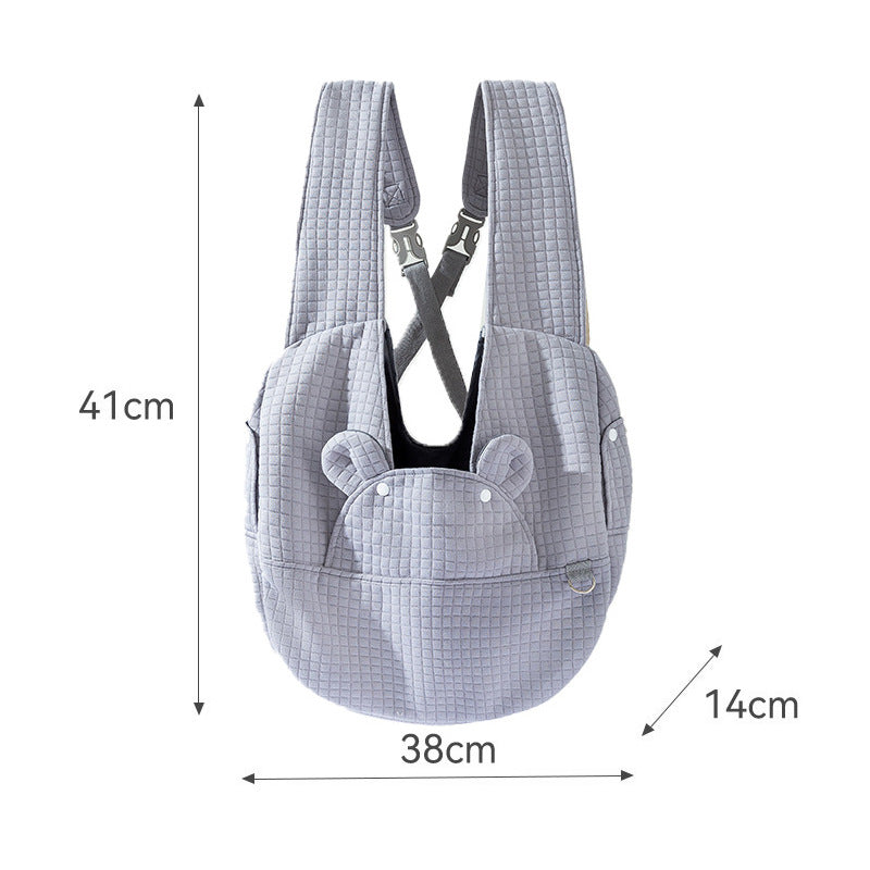 Comfortable Pet Backpack Breathable Cross-Design Travel Carrier