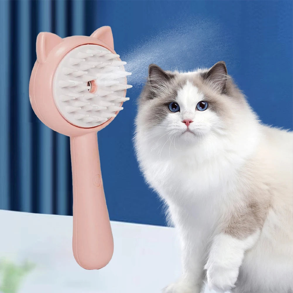 Multifunctional Rechargeable Pet Grooming Brush Self-Cleaning