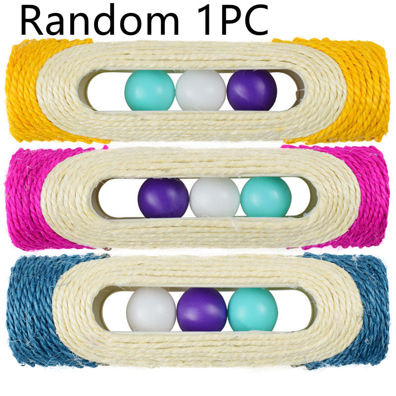 Long Sisal Drum Interactive Pet Toy Set