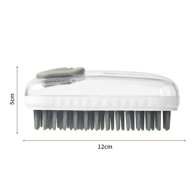 Silicone Pet Bath Brush Soft Massage Cleaning Foam Grooming