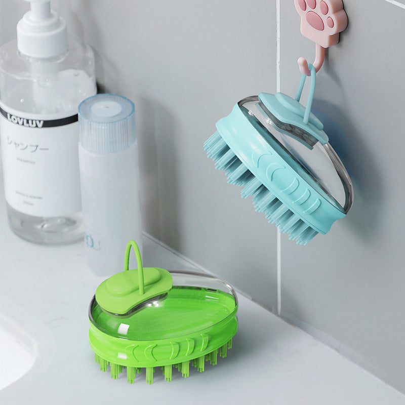Pet Bath Massage Brush Gentle Grooming Tool
