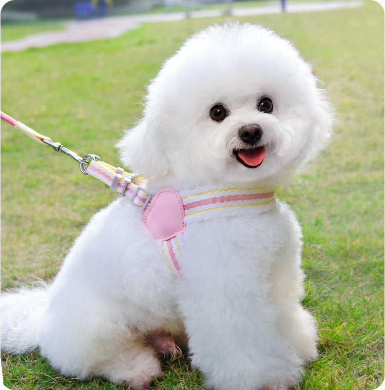 Pet Breathable Summer Chest Vest Leash Walking Harness