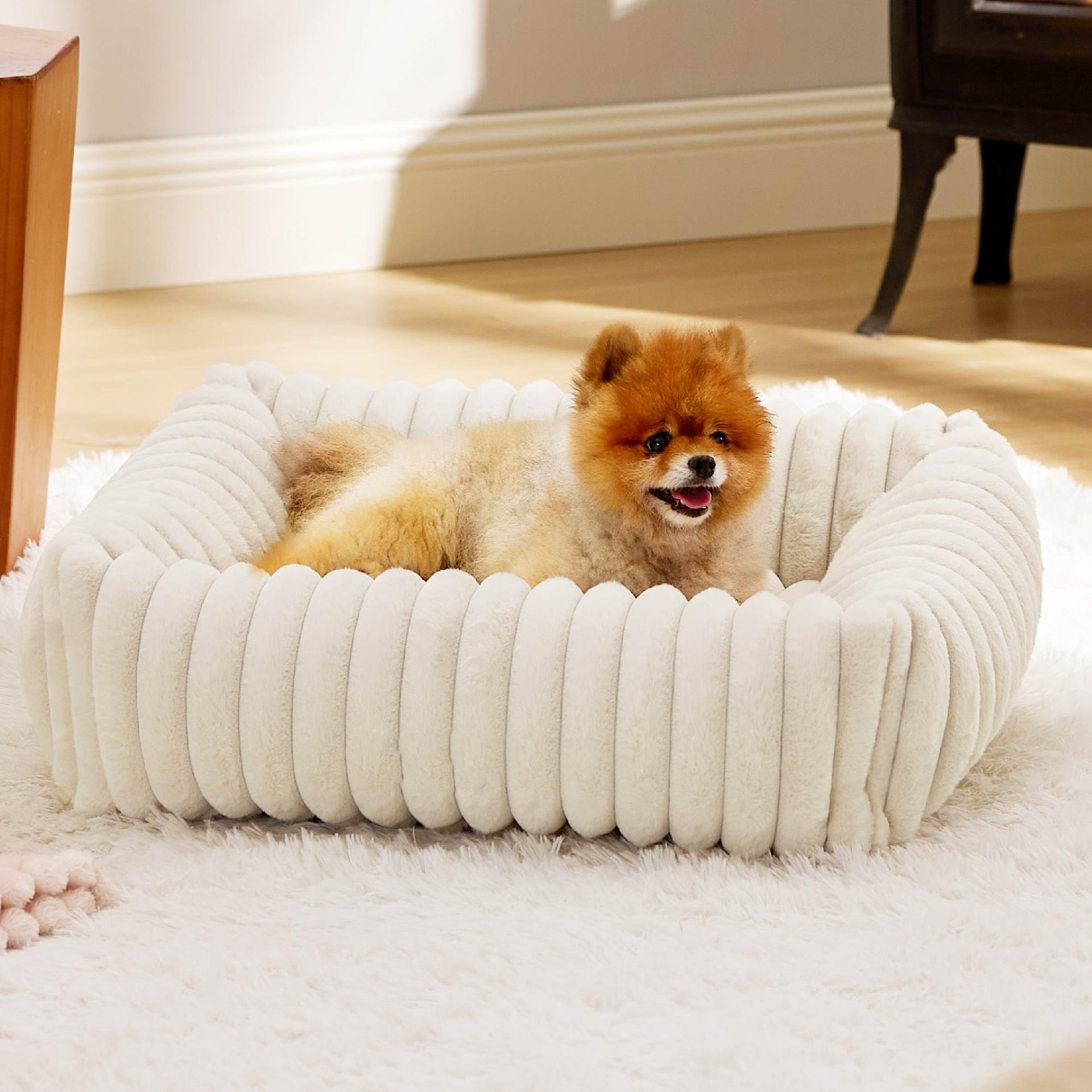All-Season Plush Pet Bed Cozy Warm Sleeping House