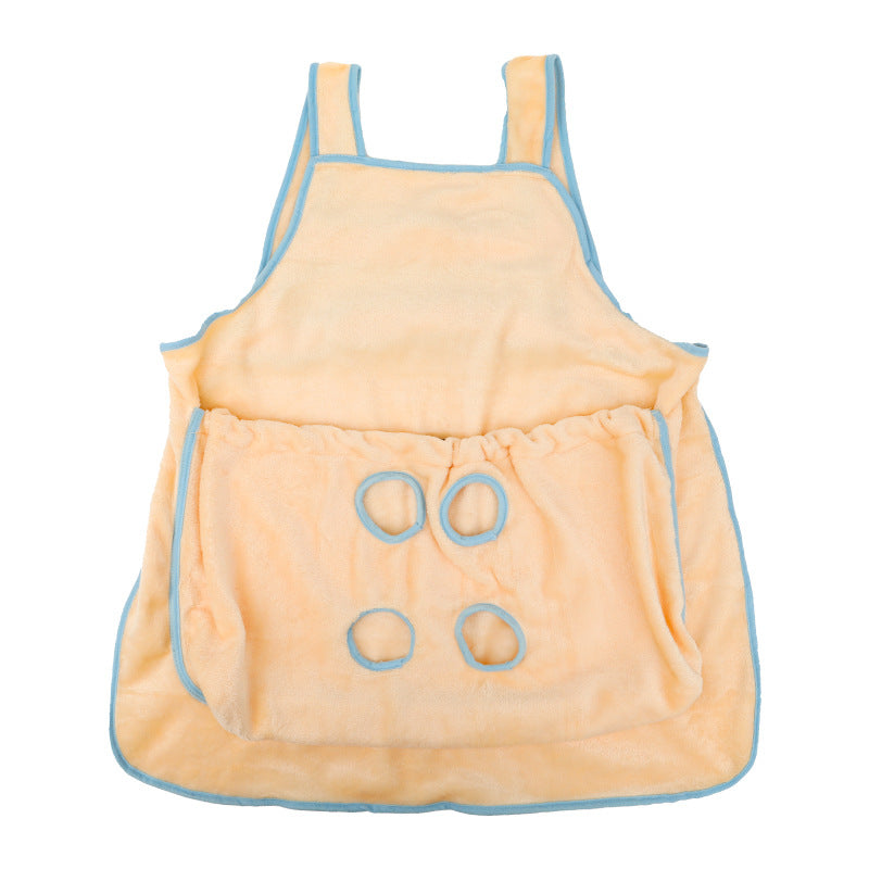 Outdoor Pet Carrier Apron Small Plush Travel Chest Bag