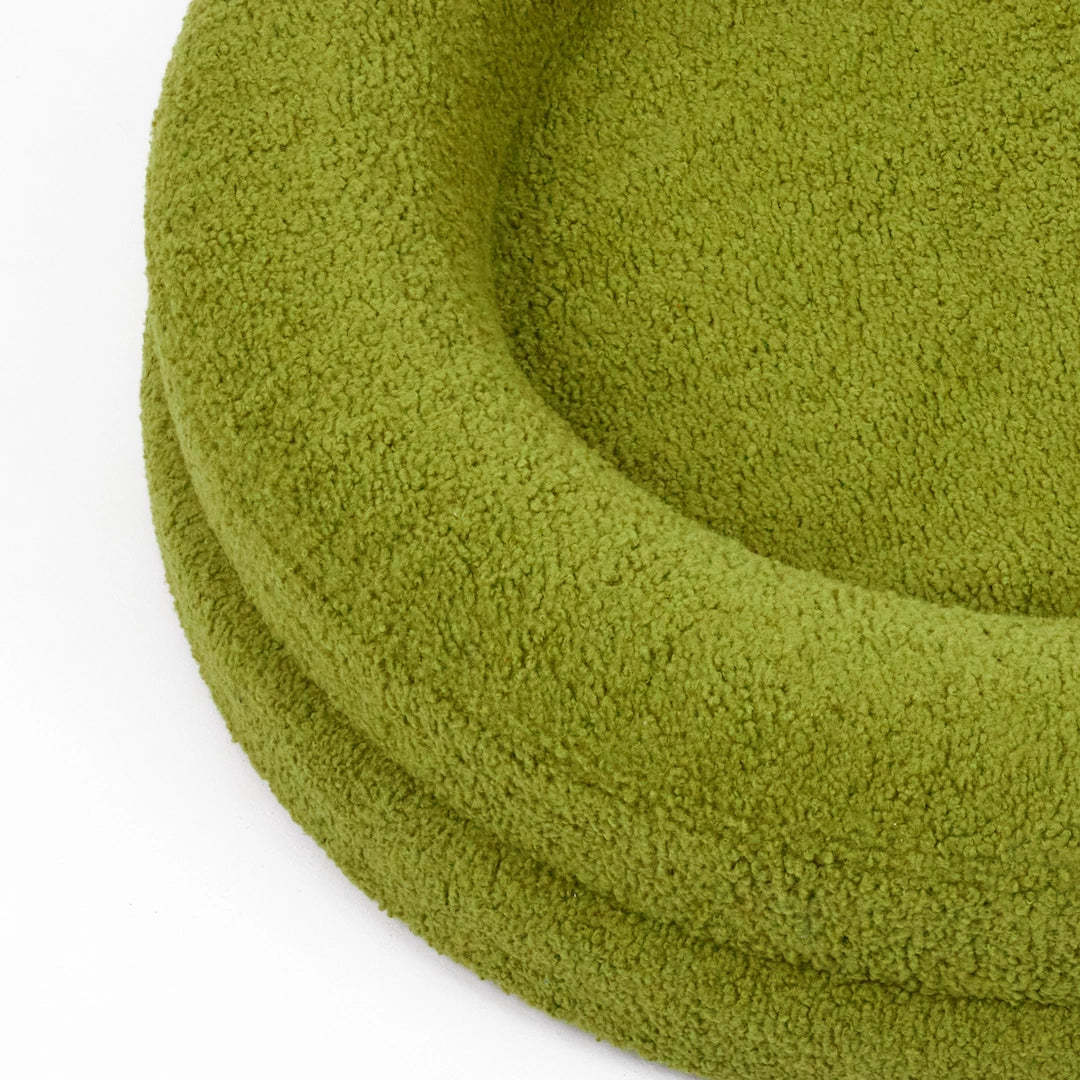 Solid Color Round Pet Bed Cozy Nest