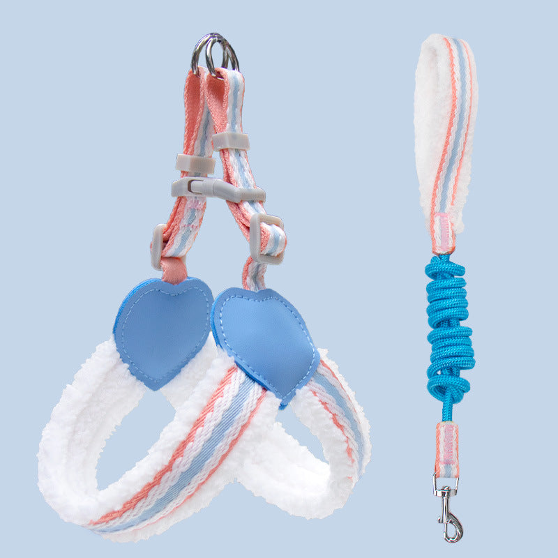 Pet Breathable Summer Chest Vest Leash Walking Harness