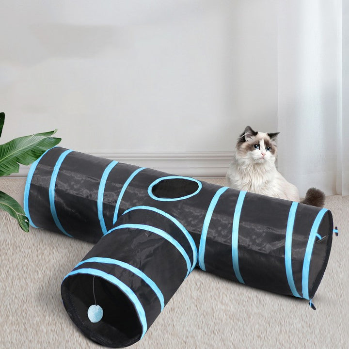 Foldable Tunnel Climbing Path Interactive Pet Toy