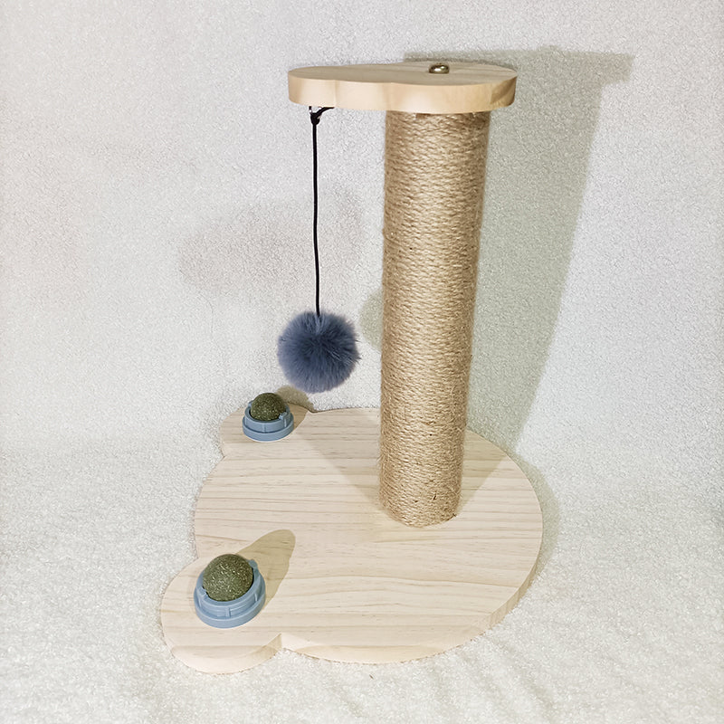 Solid Wood Turntable Bite-Resistant Interactive Pet Toy