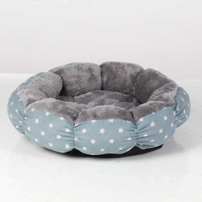 Calming Donut Pet Bed Soft Fluffy Round Design