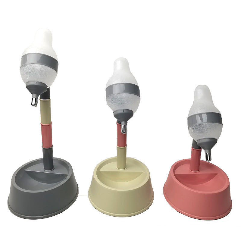Standing Water Dispenser Adjustable Height Automatic Pet Bowl