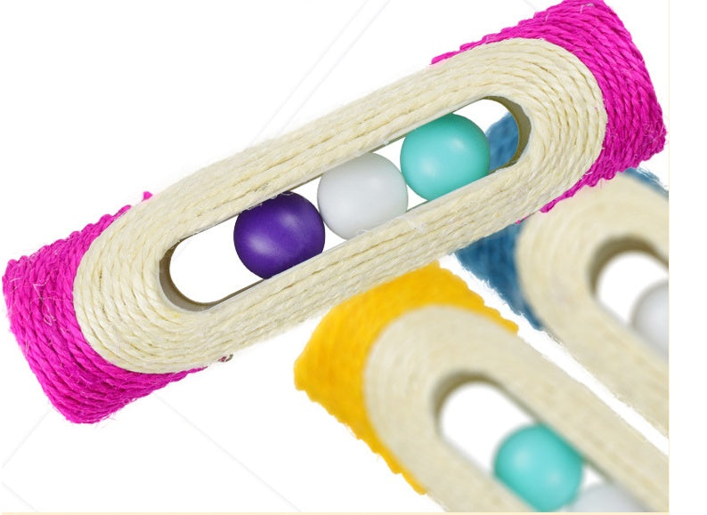 Long Sisal Drum Interactive Pet Toy Set