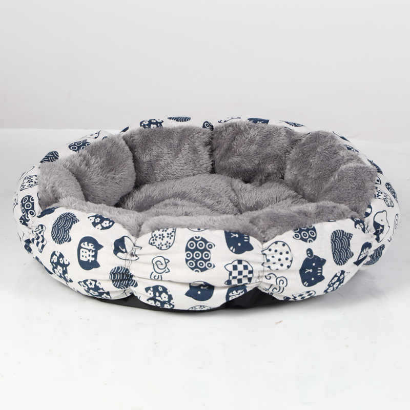 Calming Donut Pet Bed Soft Fluffy Round Design