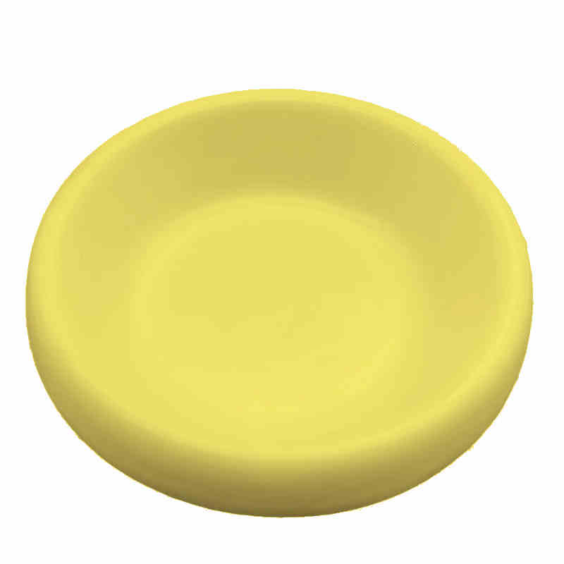Solid Wood Base Ceramic Pet Feeding Bowl Durable Design