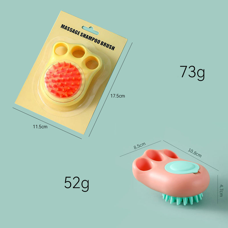 Pet Bath Massage Brush Claw Grooming Comb Tool