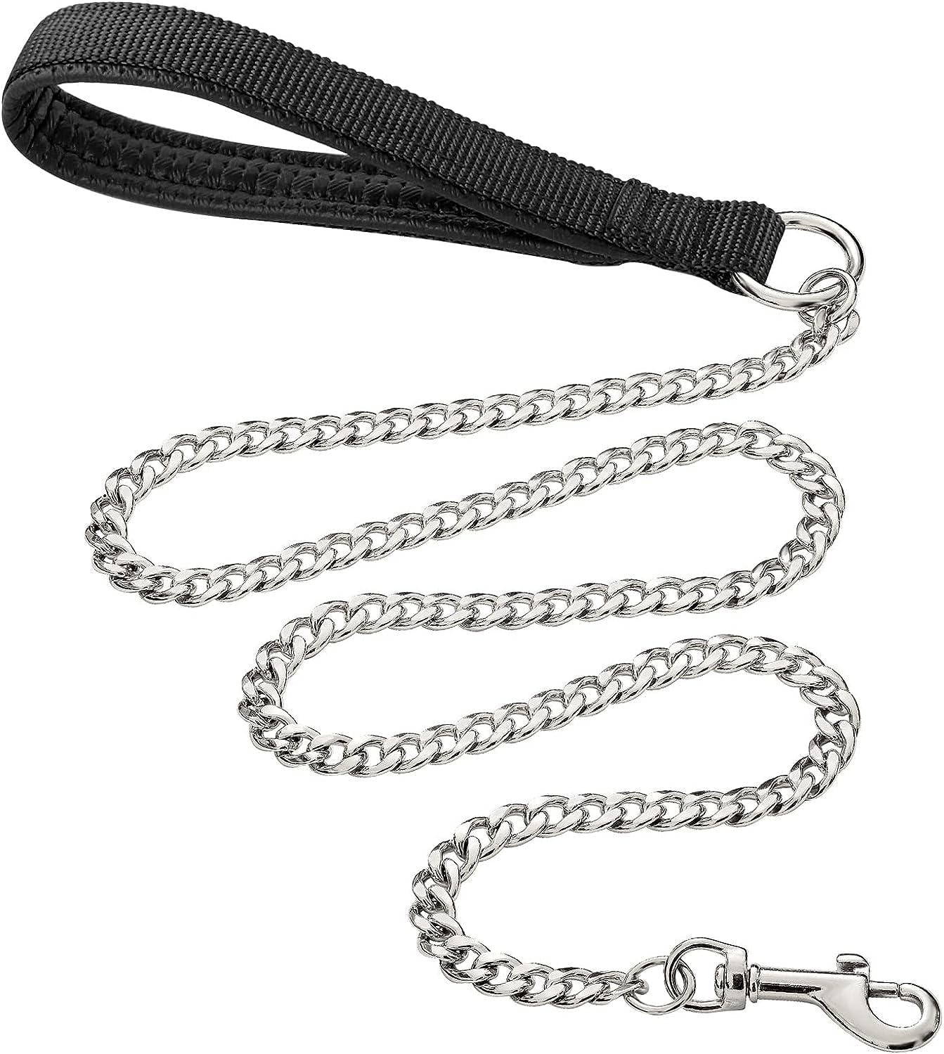 Heavy Duty Metal Pet Leash Chew Proof Chain Handle