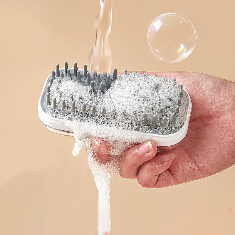 Silicone Pet Bath Brush Soft Massage Cleaning Foam Grooming