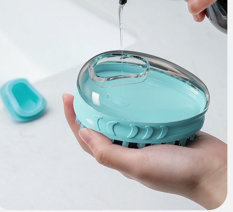 Pet Bath Massage Brush Gentle Grooming Tool