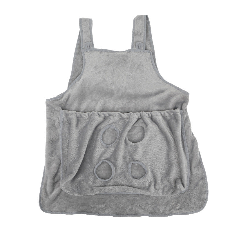 Outdoor Pet Carrier Apron Small Plush Travel Chest Bag