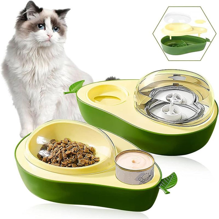Automatic Avocado-Shaped Pet Water And Food Dispenser