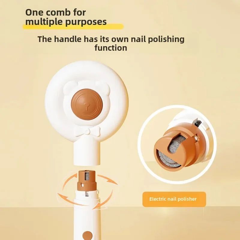 Rechargeable 2-in-1 Electric Pet Nail Trimmer And Brush