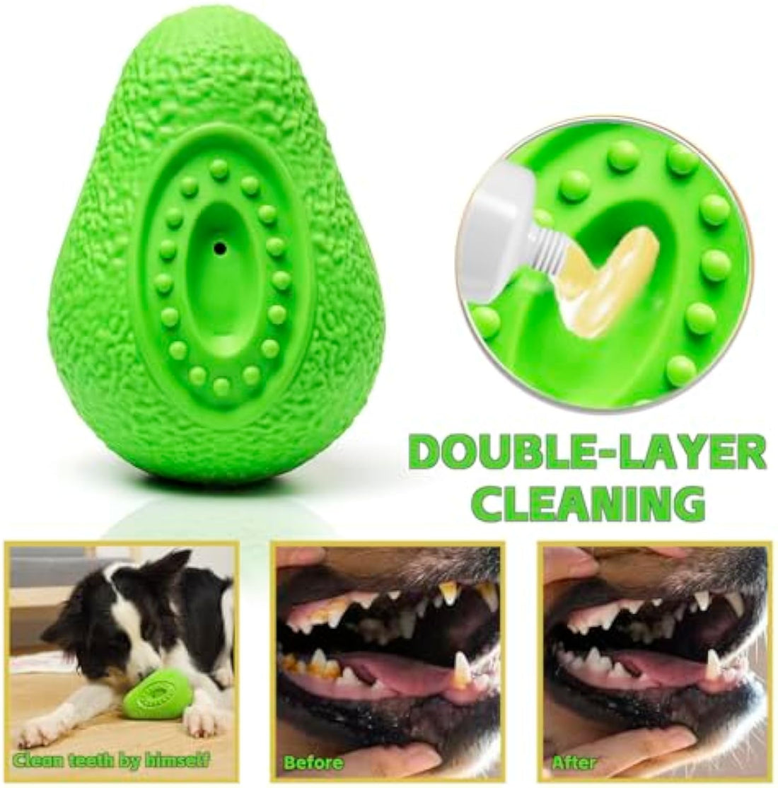 Indestructible Chew-Resistant Safe Rubber Pet Toy