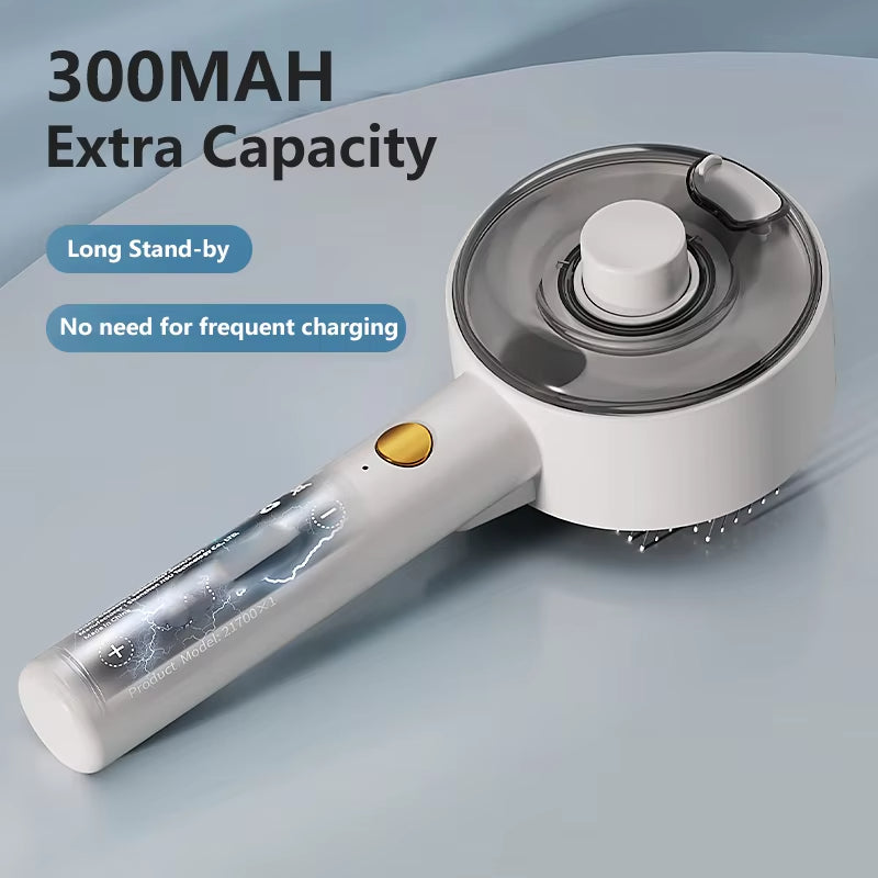 3-in-1 Electric Steam Pet Grooming Brush With Massager