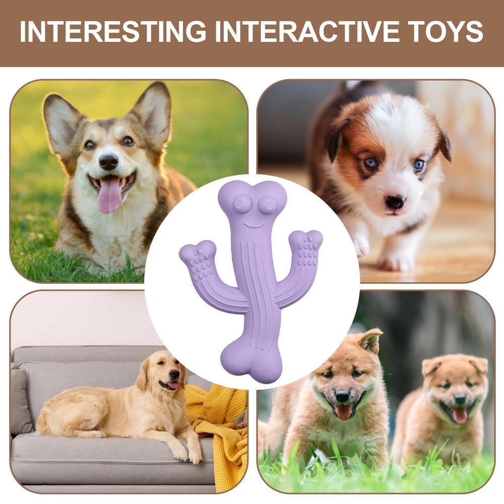 Cactus-Shaped Ultra-Durable Interactive Pet Chew Toy