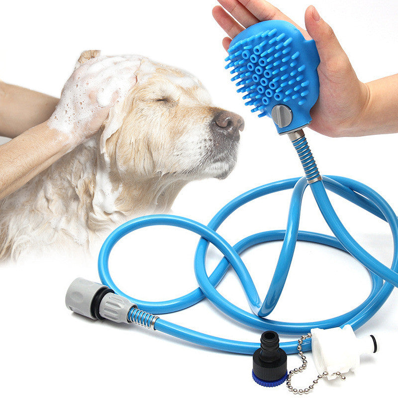 Outdoor Pet Bath Shower Brush Cleaning Tool