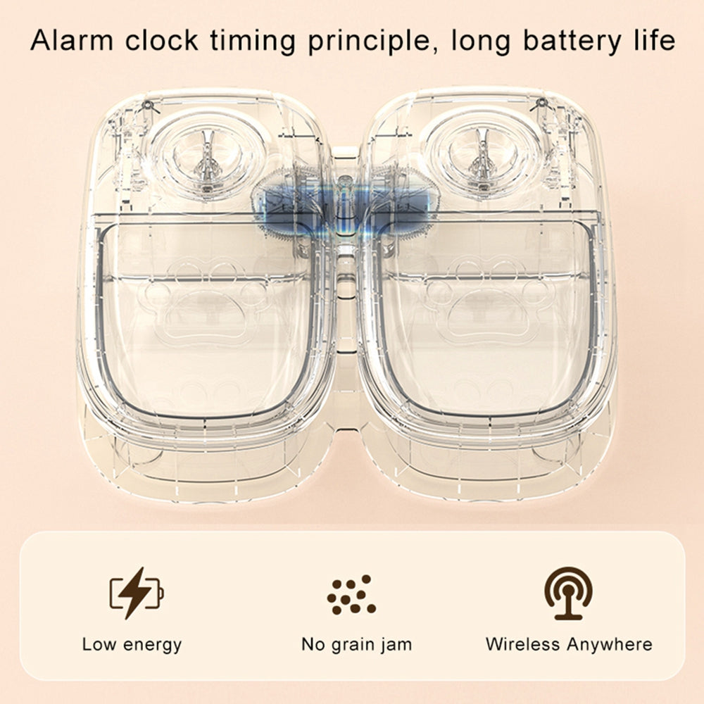 Automatic Smart Pet Food Dispenser With Timer Bowl